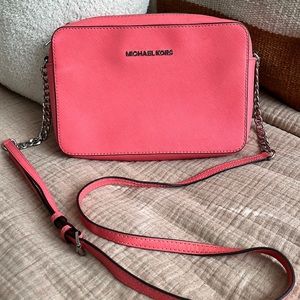 Michael Kors Jet Set Large Saffiano Leather Crossbody